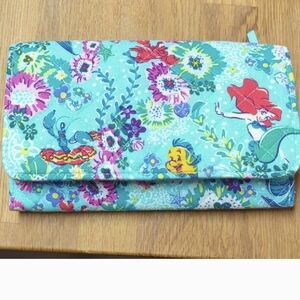 Vera Bradley Disney Wallet Ariel Floral Little Mermaid